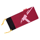 Max Camping Tent Pegs Hammer Nails Pouch Storage Bag Stuff Sack Wine Red