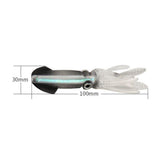 Max 2 Pieces Fishing Soft Artificial Squid Skirts Lures Baits - 8.5g Black