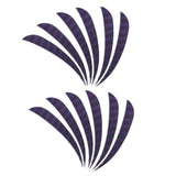 Max 12 Pieces 3 inch Archery Arrow Turkey Feathers Fletchings Purple