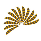 Max 12pcs 4inch Archery Feathers Fletches Right Wing Parabolic Yellow