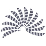 Max 12pcs 4inch Archery Feathers Fletches Right Wing Parabolic Cut Shape White