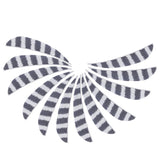 Max 12pcs 4inch Archery Feathers Fletches Right Wing Parabolic Cut Shape White