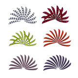 Max 12pcs 4inch Archery Feathers Fletches Right Wing Parabolic Cut Shape White