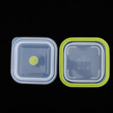 Max Foldable Silicone Square Lunch Box Food Crisper for Outdoor Camping 600ML