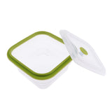 Max Foldable Silicone Square Lunch Box Food Crisper for Outdoor Camping 600ML