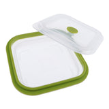 Max Foldable Silicone Square Lunch Box Food Crisper for Outdoor Camping 600ML