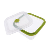 Max Foldable Silicone Square Lunch Box Food Crisper for Outdoor Camping 600ML