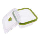 Max Foldable Silicone Square Lunch Box Food Crisper for Outdoor Camping 600ML