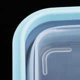 Max Foldable Silicone Square Lunch Box Food Crisper for Outdoor Camping 1200ML