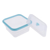 Max Foldable Silicone Square Lunch Box Food Crisper for Outdoor Camping 1200ML