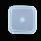 Max Foldable Silicone Square Lunch Box Food Crisper for Outdoor Camping 1200ML