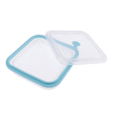 Max Foldable Silicone Square Lunch Box Food Crisper for Outdoor Camping 1200ML