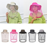 Max Mesh Net Hat Head Face Cover Anti Mosquito for Camping Fishing  Khaki