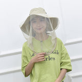 Max Mesh Net Hat Head Face Cover Anti Mosquito for Camping Fishing  Khaki