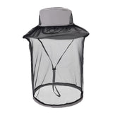 Max Mesh Net Hat Head Face Cover Anti Mosquito for Camping Fishing  Gray