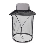 Max Mesh Net Hat Head Face Cover Anti Mosquito for Camping Fishing  Gray