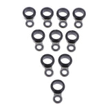 Max 10Pcs StainlessSteel Fishing Rod Tip Ring Eye Guide Ring  2/4/6/8/10mm  8mm