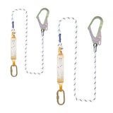 Max Safety Fall Protection Single Lanyard Braided Rope with Shock Absorber 1.2M