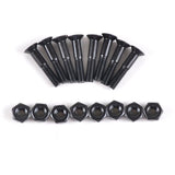 Max 8 Pieces Skateboard 25mm Truck Bolts Screws with Nuts Set Hardware - Black