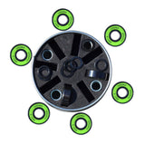 Max High Speed Steel Skateboard Bearings 2.2x0.7cm Replacement