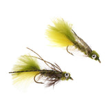 Max 2 Pieces Hand-tied Fly Fishing Lures Nymphs Streamers for Bass Trout Fishing