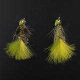Max 2 Pieces Hand-tied Fly Fishing Lures Nymphs Streamers for Bass Trout Fishing