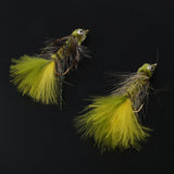 Max 2 Pieces Hand-tied Fly Fishing Lures Nymphs Streamers for Bass Trout Fishing