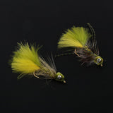 Max 2 Pieces Hand-tied Fly Fishing Lures Nymphs Streamers for Bass Trout Fishing