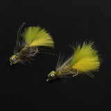 Max 2 Pieces Hand-tied Fly Fishing Lures Nymphs Streamers for Bass Trout Fishing