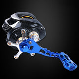 Max 3.3" Fishing Reel Handle Metal Rocker Arm Replacements DIY Accessory Gray