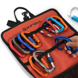 Max Folding Rock Climbing Caving Quickdraw Sling Carabiner Collection Bag Pouch