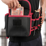 Max Durable Lightweight Tool Bag Oxford Toolkit Drill Holder Waist Belt Bag