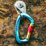 Max 2Pieces 25KN Aluminum Carabiner D-Ring Keychain Durable Hooks Clip Hiking