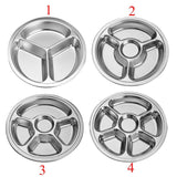 Max 304 Stainless Steel Sectioned Food Serving Tray for School Canteen 25.5cm A