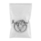 Max 304 Stainless Steel Sectioned Food Serving Tray for School Canteen 25.5cm B