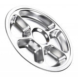 Max Divided Dinner Plate Sectioned Plates Buffet Platter Dish Tray for Fishing