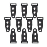 Max 10 pcs 3 Holes Tent Clip Outdoor Camping Tent Feet Clamp Accessories Black