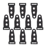 Max 10 pcs 3 Holes Tent Clip Outdoor Camping Tent Feet Clamp Accessories Black