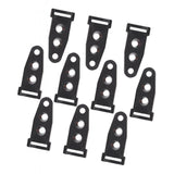 Max 10 pcs 3 Holes Tent Clip Outdoor Camping Tent Feet Clamp Accessories Black