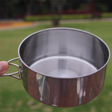 Max Portable Tableware Frying Pan Bento Food Container Snack Box Mess-Kit Hiking