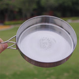 Max Portable Tableware Frying Pan Bento Food Container Snack Box Mess-Kit Hiking