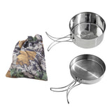 Max Portable Tableware Frying Pan Bento Food Container Snack Box Mess-Kit Hiking