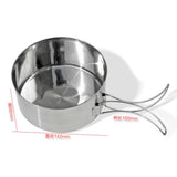 Max Portable Tableware Frying Pan Bento Food Container Snack Box Mess-Kit Hiking