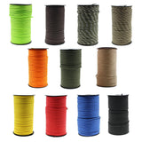 Max 100M 7 Strand Outdoor Parachute Cord Binding Tent Rope 4mm Yellow