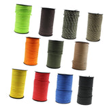 Max 100M 7 Strand Outdoor Parachute Cord Binding Tent Rope 4mm Yellow