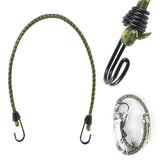 Max 4 Pieces Elastic Bungee Cord Rope Luggage Packing Strap &Hook Outdoor Khaki