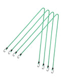 Max 4 Packs Elastic Bungee Cord Rope Luggage Packing Strap & Hook Outdoor Green