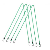 Max 4 Packs Elastic Bungee Cord Rope Luggage Packing Strap & Hook Outdoor Green