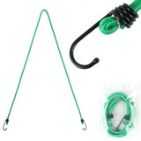 Max 4 Packs Elastic Bungee Cord Rope Luggage Packing Strap & Hook Outdoor Green