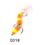 Max 2Pieces Fishing Lures Floating Baits Simulation Swimbaits 2Treble Fishhooks